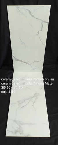 Cerámica Rectificada Blanco Para Pared Y Piso 30*60 Y 30*30