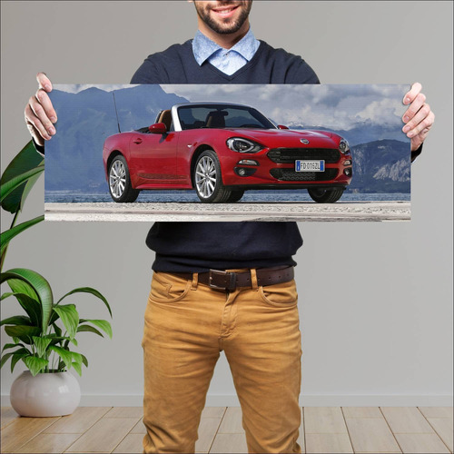 Cuadro 30x80cm Auto 2016 Fiat 124 Spider Auto 97