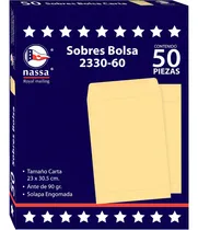 Comprar 1 Cajilla Con 50 Sobres Bolsa 2434 Ante 24x34 Cm