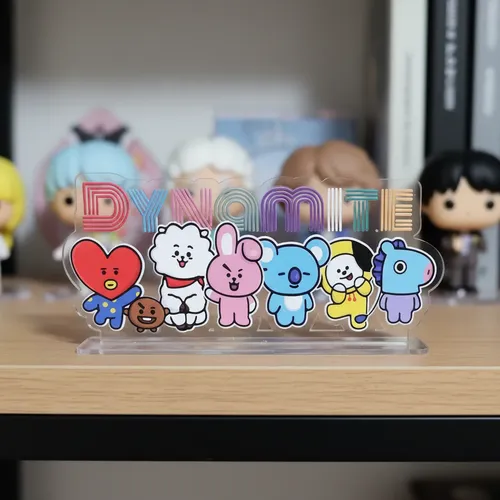 Plaquinha Bonequinhos Bts 21 Mascotes Dynamite Kpop Idol