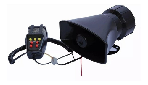 Imagen 4 de 8 de Bocina Policial Sirena Carabinero 7 Tonos Megafono 100w 12v