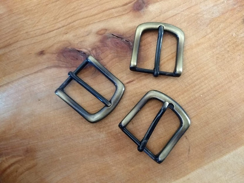 Imagen 6 de 8 de Hebilla Cinto, Marroquineria Pase 3 Cm Con Pasador Chato