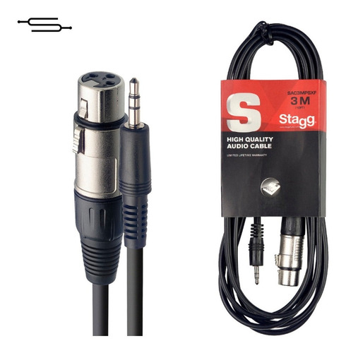 Cable De Audio Xlr (canon) A Mini Plug 3 M Stagg Sac3mpsxf