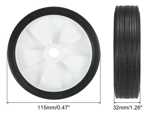 2 Piezas Ruedas De Compresor De Aire Reladoras De 115cm