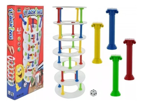 Juego De Mesa Torre Apilable Stacking Tower Game Giantoys