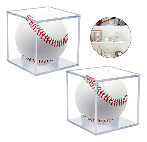 Expositor Transparente Con Base De 2 Peniques Para Pelota De