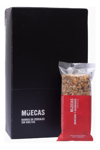  Muecas Caja X16 Barritas De Cereal Manzana Arandanos Y Nuez