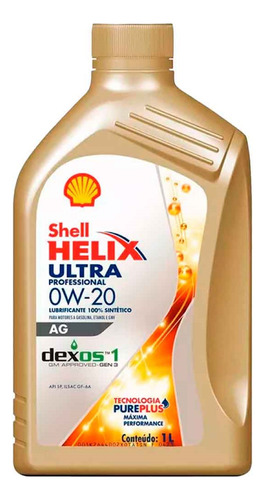 Kit C/20 Shell 0w20 Sn Sintético Helix Ultra 1l
