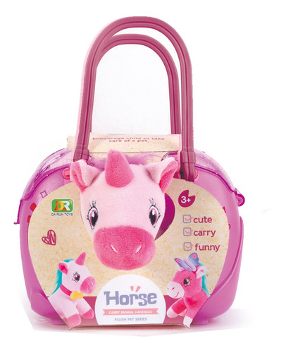 Cartera Con Unicornio Peluche