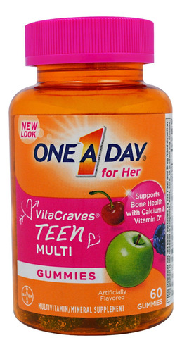 Multivitamin 60 Gomitas One A Day Vitacraves, Teen Multi