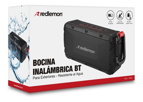 Redlemon Bocina Bluetooth Portátil Resistente Golpes Y Agua