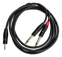 Comprar Cable De Audio De Plug Trs 3.5mm A Dual Plug 6.5mm 2m