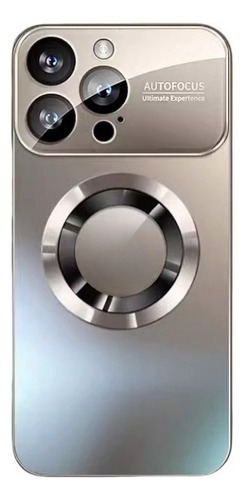 A Capa Magnética Nano Prateada Janela Grande Para iPhone 16