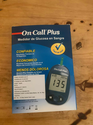 Medidor De Glucosa- One Call Plus (Usado)