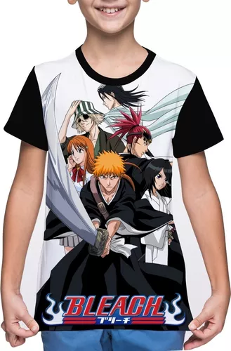 Camiseta/camisa Infantil Bleach Personagens - Anime Bleach