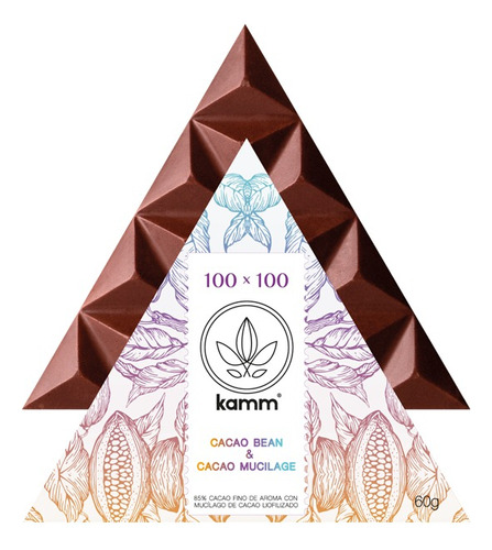 Chocolate Kamm Cacao 100% Y Musilage
