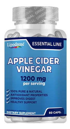 Vinagre De Sidra De Manzana 1200 Mg | Lipodrene | Essential 