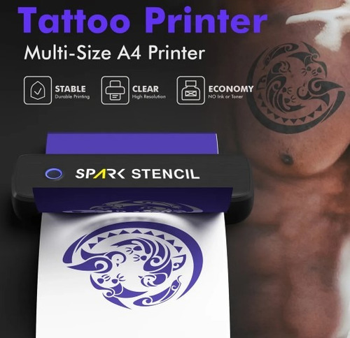 Spark Impresora Térmica Stencil Para Tatuaje Bluetooth