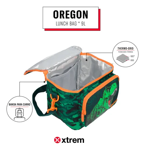 Lonchera Térmica Xtrem Oregon 5xt Dino Verde