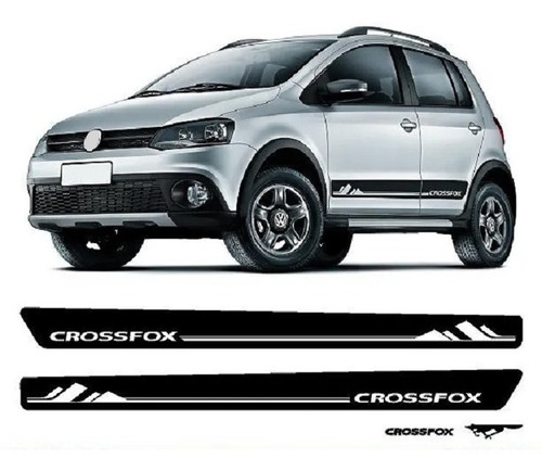 Stickers Franja Lateral Y Trasero Para Vw Crossfox M4 3 Pzs