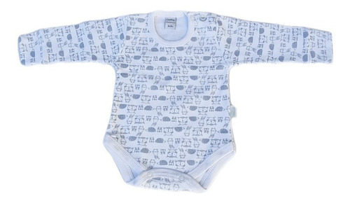 Imagen 1 de 4 de Body Bebe Basico Interlock Estampado Animalitos