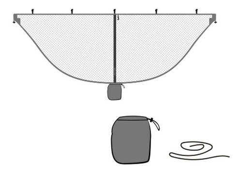 Mosquiteiro P/ Rede Acampamento / Preto