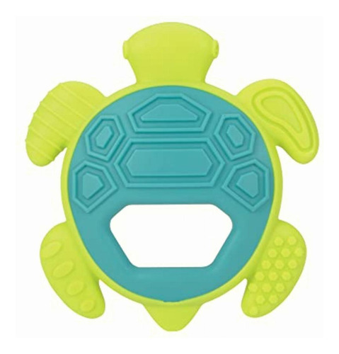 Mordedera De Silicón Tortuga/verde