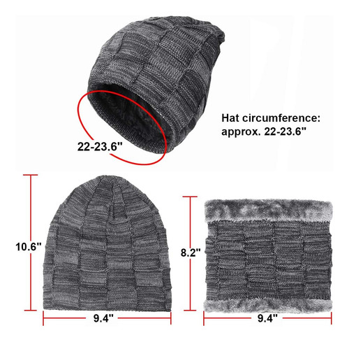 Kratarc Bufanda Cálida De Invierno, Gorro, Guante, Cuello, P