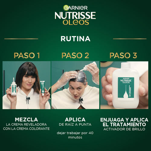 Pack De 2 Tintes Permanente Garnier Nutrisse Oleos Rubio Cenizo 9.1