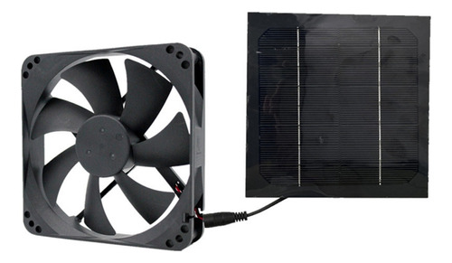 E Ventilador De Escape Con Panel Solar De 20 W Y 12 V, E