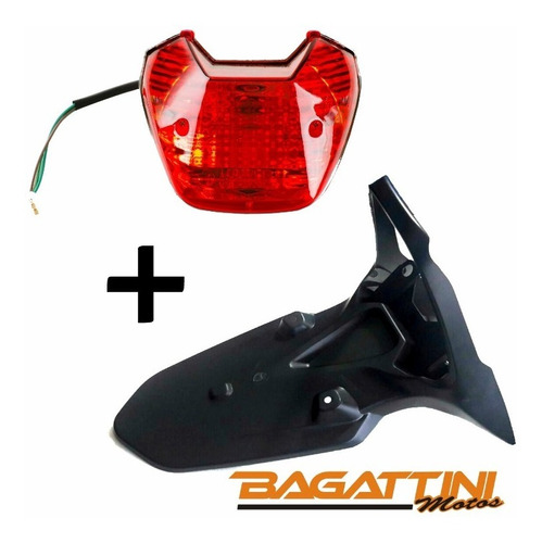 Guardabarro Trasero + Farol Trasero Zanella Zr Bagattini 