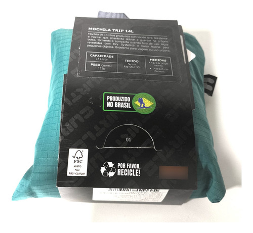 Mochila Curtlo Trip 14 Litros Compacta Leve Uso Diário