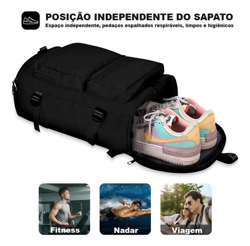 Mochila De Viagem Grande Capacidade Reforçada Vários Bolsos