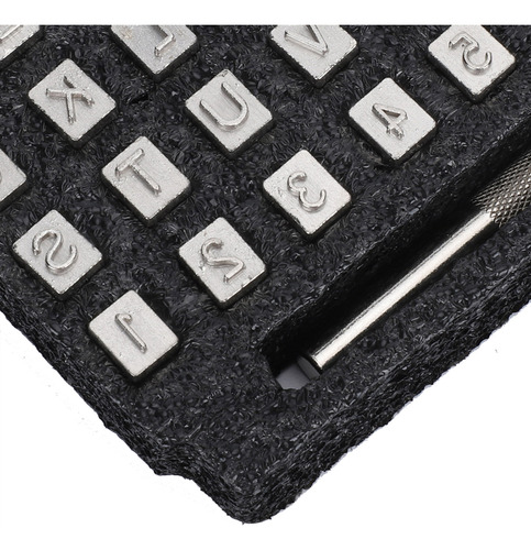 Stamp Punch Craft, 36 Piezas, Patrón De Cuero, Alfabeto Con