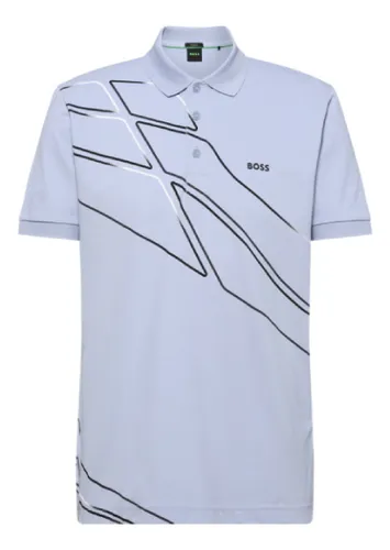 comprar Polo Boss Para Hombre En Algodón Elástico Activo Con Diseño