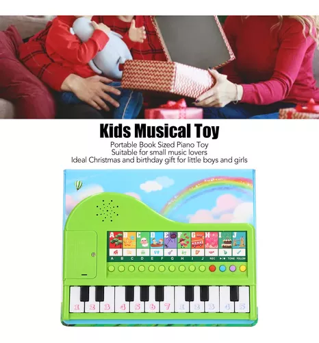 Piano Livro Brinquedo Musical Educacional Brinquedo Piano Musical Infantil  Com Função de Gravação para Crianças de 3 a 5 Anos Ótimo