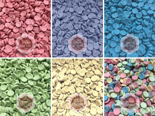 Pastillas Frutales Redonditas Por Color 500g - Sweet Market