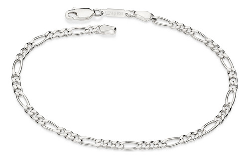 Pulseira Elo Groumet 3x1 De Prata 925 850051 Rommanel Diâmetro 19