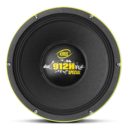 Eros Woofer 12 Polegadas 912h Special 900 Rms 6 Ohms 12'' Cor Preto E Amarelo