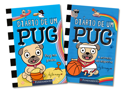 Kit De Livros: Diário De Um Pug - Volumes 10 E 11, De Kyla May. Editorial Fundamento Em Português