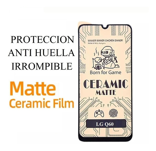 Vidrio Protector Cerámico Matte LG Q60