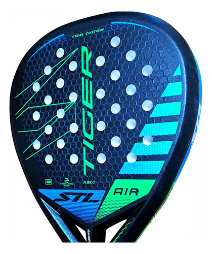 Paleta Padel Steel Custom Tiger Soft Pro Power | Favio Sport