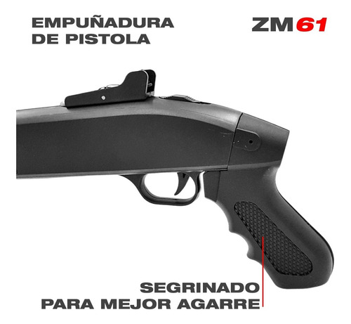 Imagen 3 de 10 de Rifle Airsoft Escopeta M 590 Spring Bbs Aire Comprimido