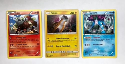 Coleção 6 Cartas Pokemon Aves Lendárias + Brindes