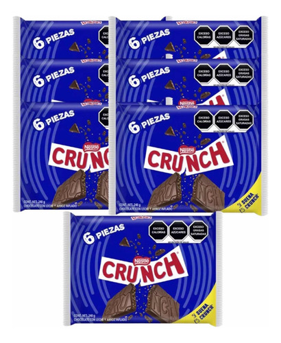 Chocolate Crunch Azul Nestle 48 Pz 40 G C/u