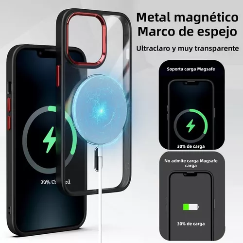 Funda MagSafe transparente y metal iPhone 11 Pro (azul) 