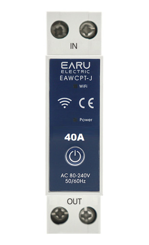 Disjuntor Medidor Wifi Earu 40a Tuya Smart Life