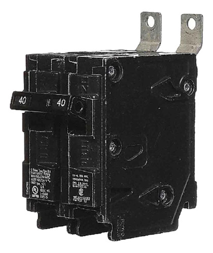 Interruptor Termomagético Qd 2p 40a Siemens Qo240 Color Negro Corriente Nominal 40 A