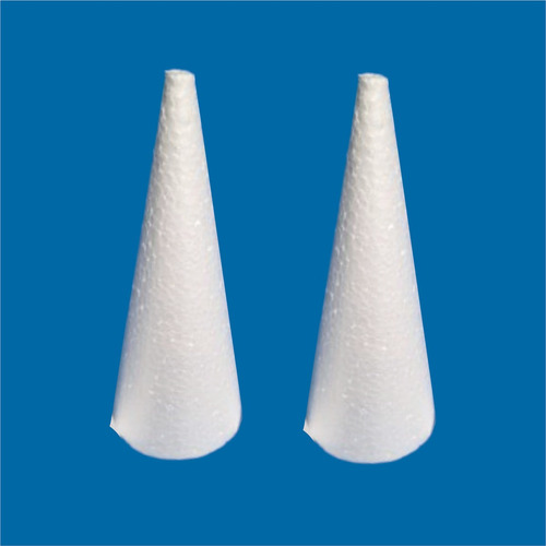 Cone Em Isopor 30cm Kit Com 2 Unidades