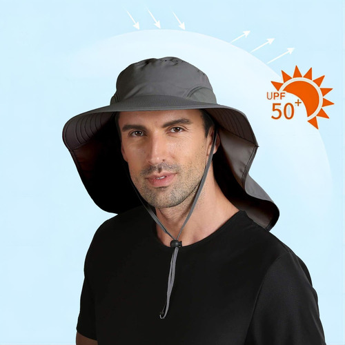 Sombrero De Sol De Ala Ancha Gorro De Pesca Transpirable De